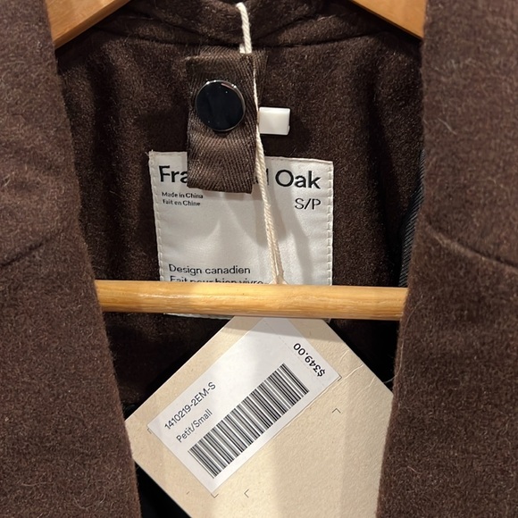 Brand new Frank and Oak top coat with tag - Picture 2 of 4